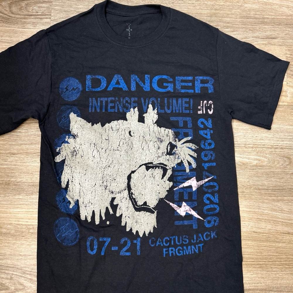Travis Scott Black and Blue Graphic Tee